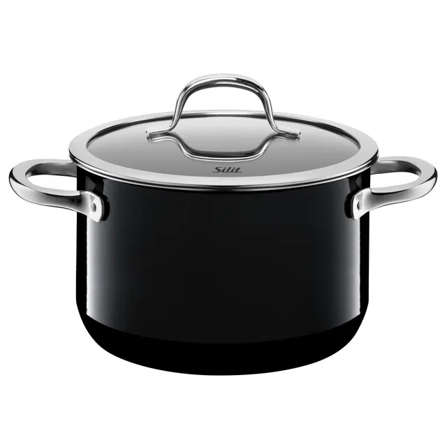 Silit Silargan® Passion Kochtopf mit Deckel, 20 cm, Black