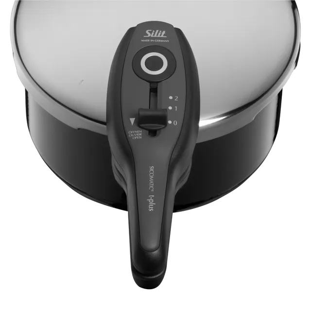 Silit Silargan® Sicomatic t-Plus Schnellkochtopf-Set, 22 cm, 4,5 l und 3,0 l, Black