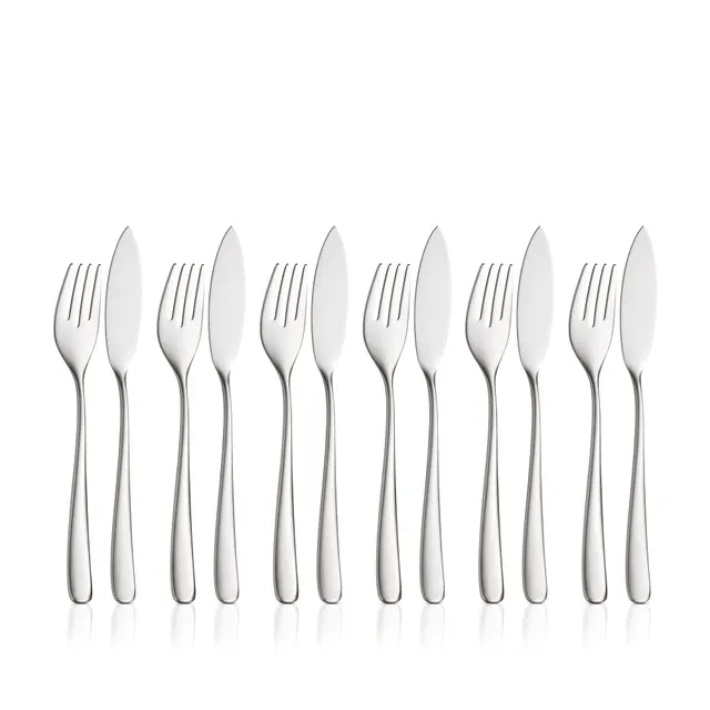 Vision Fischbesteck-Set, 12-teilig, Cromargan protect®
