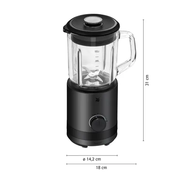 WMF KÜCHENminis Standmixer 0,8 L, Deep Black