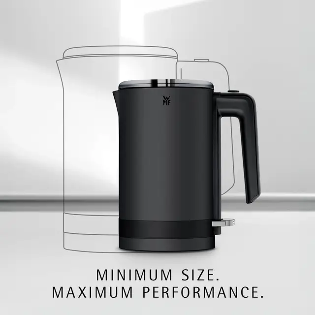 WMF KÜCHENminis Wasserkocher, 0,8 l, Deep Black