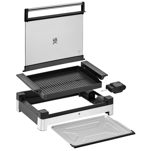 WMF Lono Tischgrill gerippt mit Glasdeckel