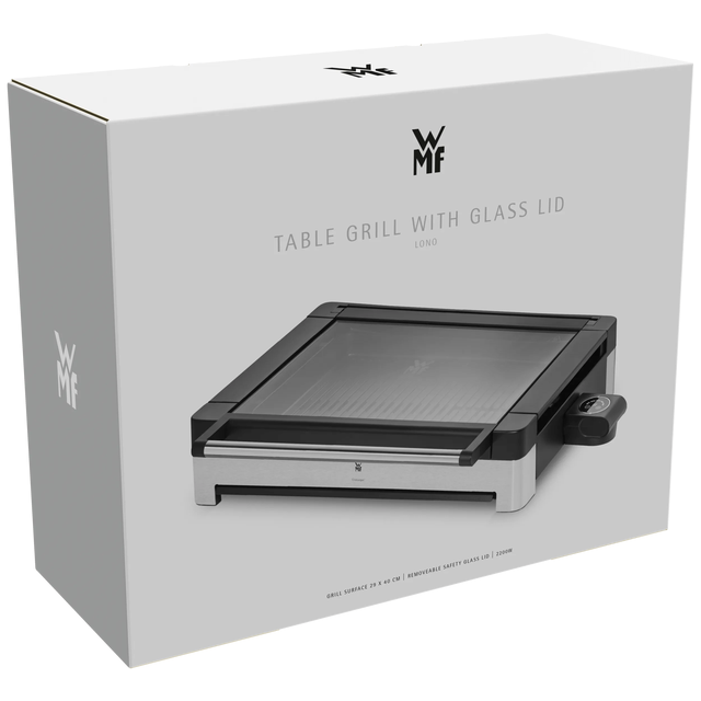 WMF Lono Tischgrill gerippt mit Glasdeckel