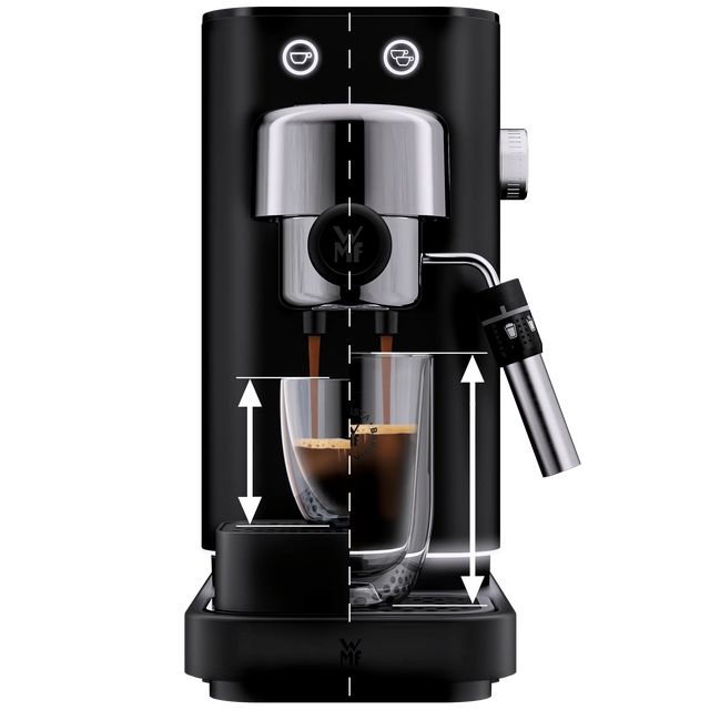 WMF Lumero Espresso Siebträgermaschine, Deep Black