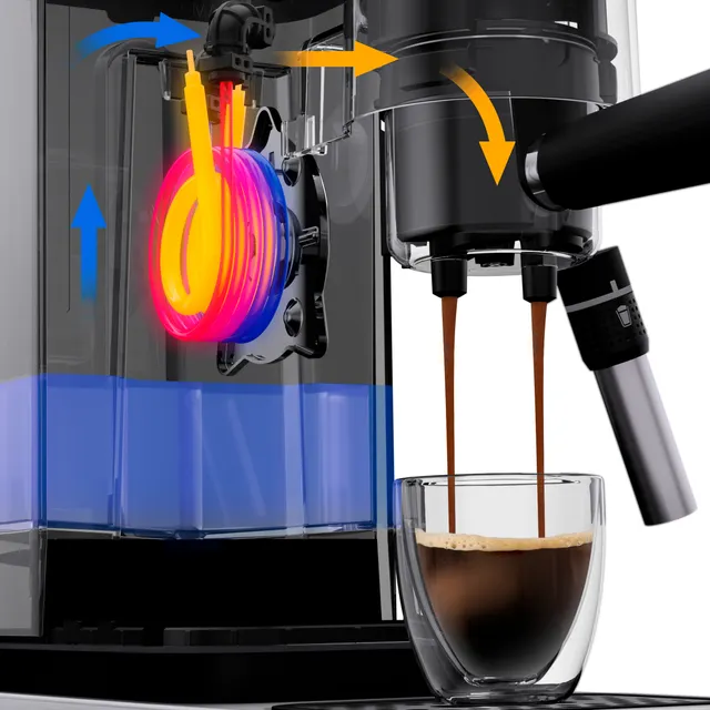WMF Lumero Espresso Siebträgermaschine, Stone Grey