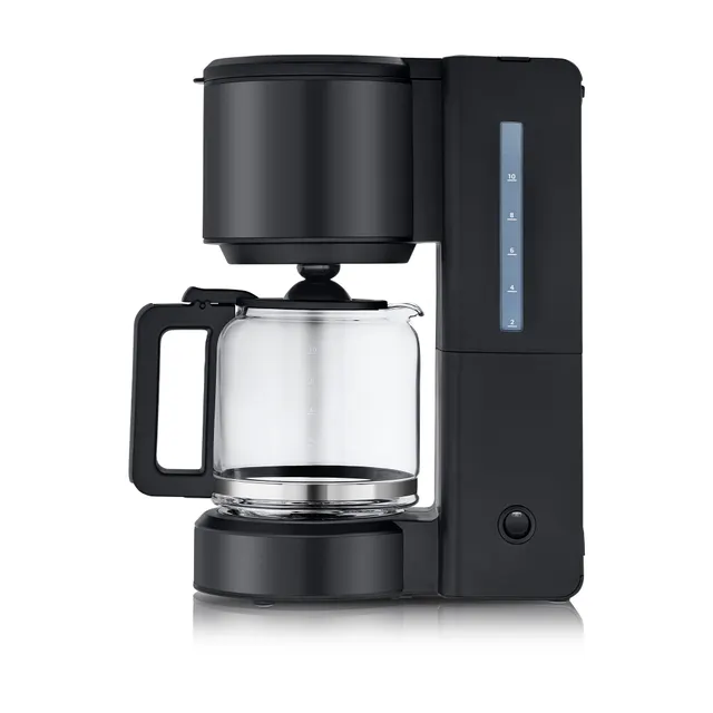 WMF Stelio Kaffeemaschine Glas, Deep Black
