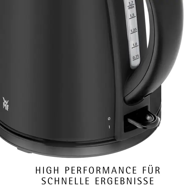 WMF Stelio Wasserkocher 1,7 L, Deep Black